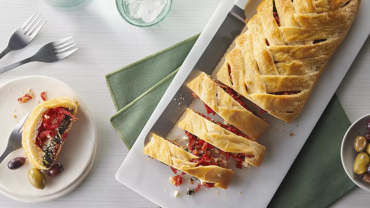 Tuscan Splendor Spinach Braid