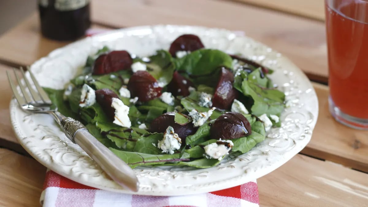 Easy Beet and Greens Salad