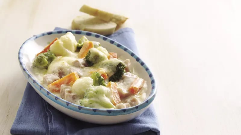 Ham and Vegetables au Gratin