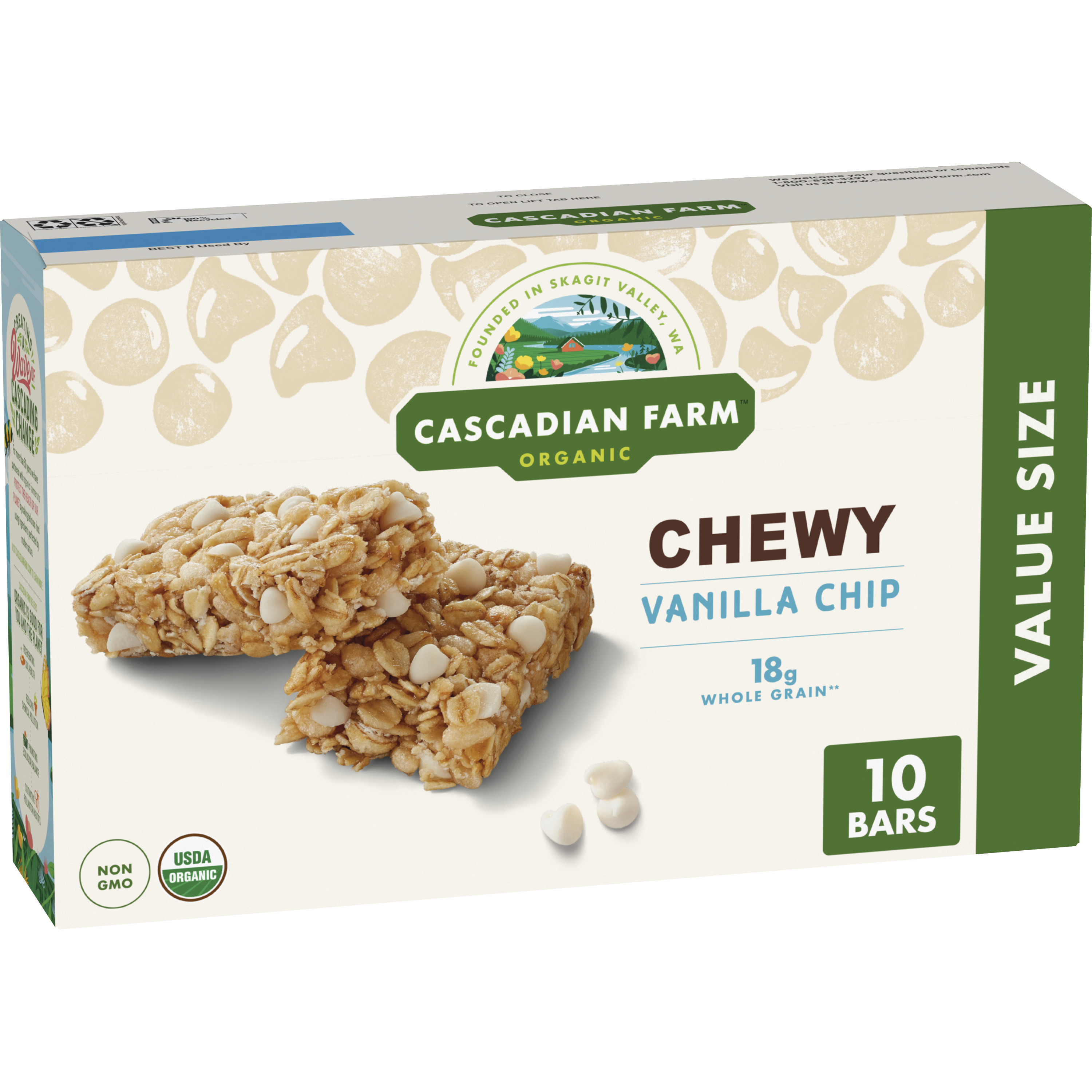 Vanilla Chip Chewy Granola Bar | Cascadian Farm Organic