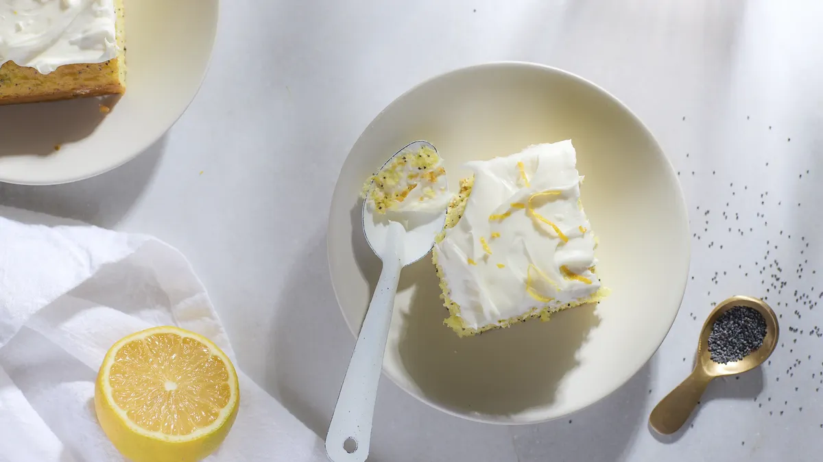 Lemon-Poppy Seed Poke Cake