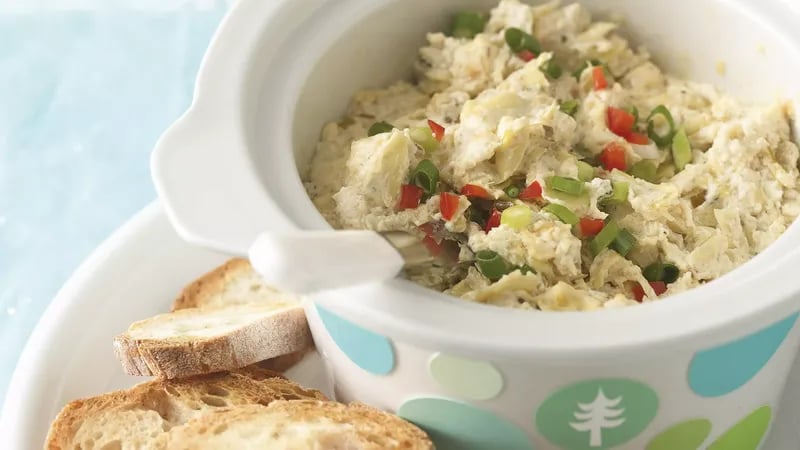 Slow-Cooker Caesar Artichoke Dip