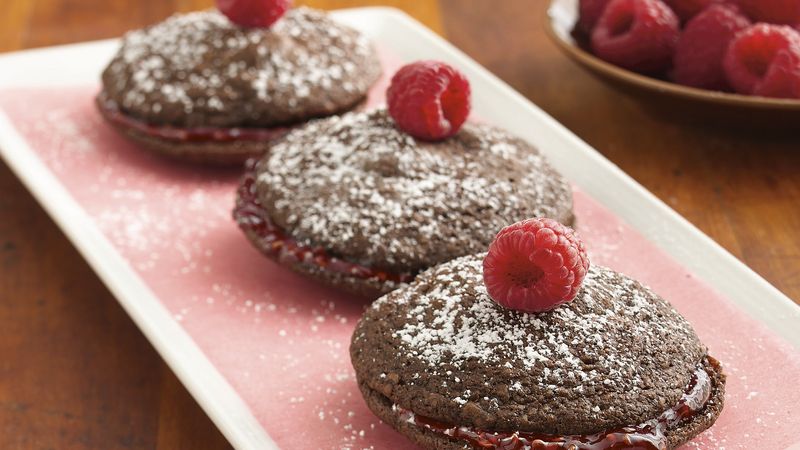 Raspberry-Filled Brownie Delights