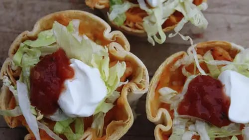 Muffin Tin Chicken Tacos