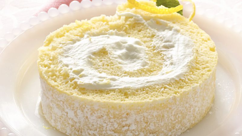 Lemon Cream Rolled Cake