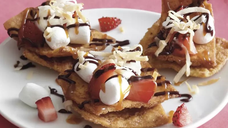 Strawberry Chocolate Nachos