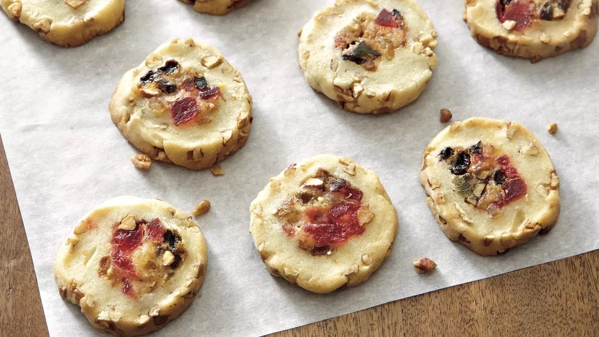 Fruitcake-Filled Icebox Cookies