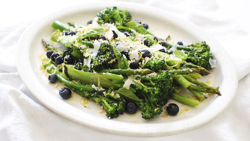 Lemon Asparagus and Broccolini