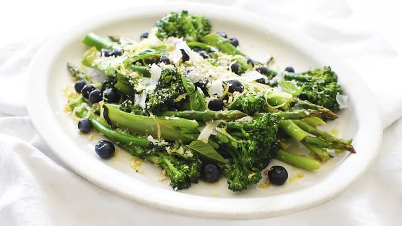 Lemon Asparagus and Broccolini