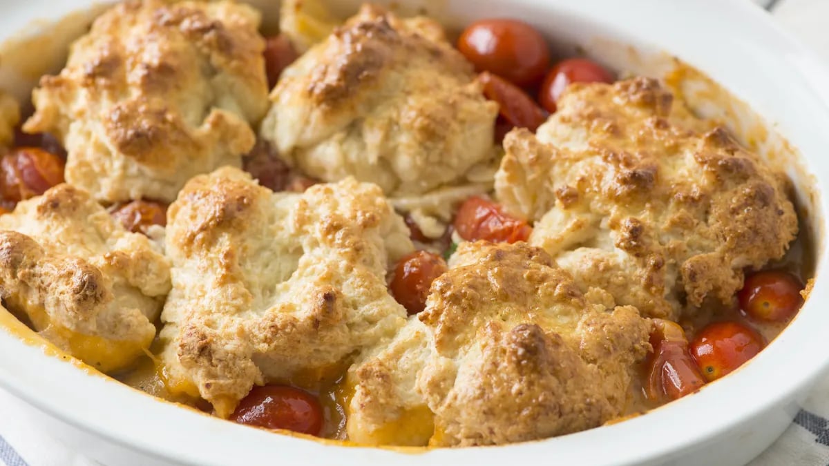 Easy Tomato Cobbler