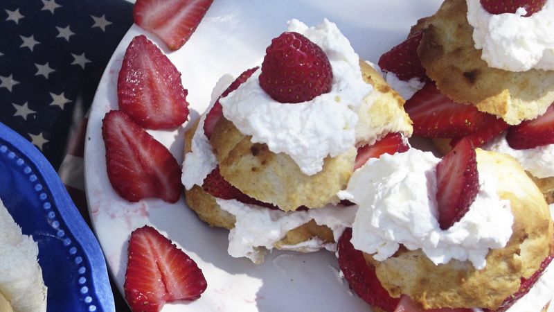 Lake Superior 4th of July Strawberry-Almond Shortcakes