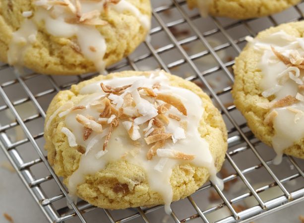 Coconut Lime Ginger Cookies