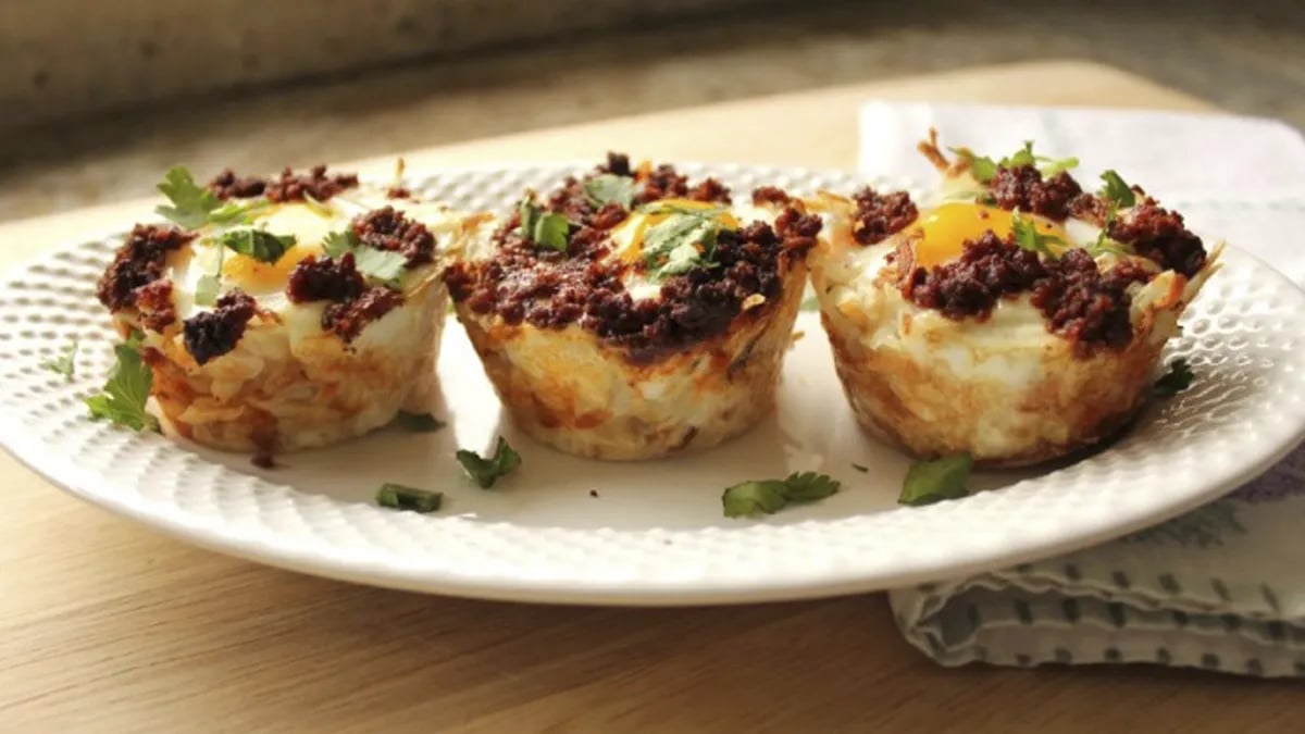 Egg and Chorizo Baskets