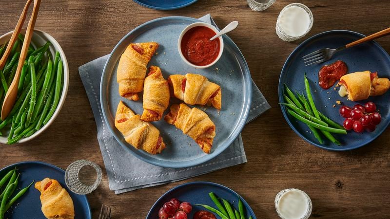 Air Fryer or Oven Crescent Roll Pepperoni Pizza Pockets