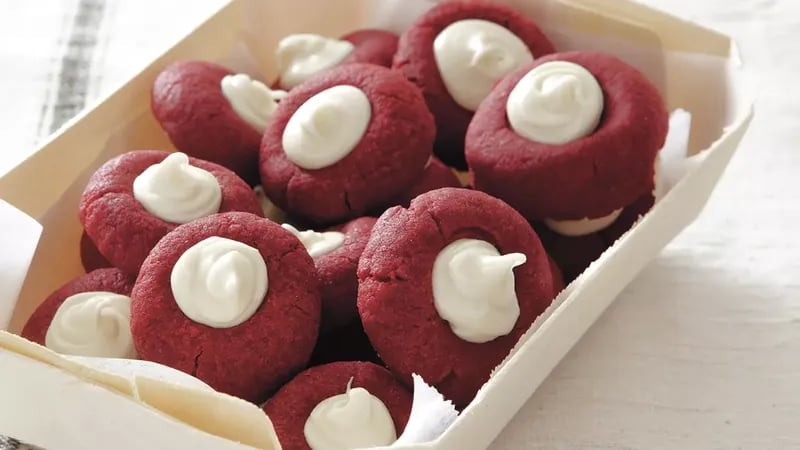 Red Velvet Thumbprints