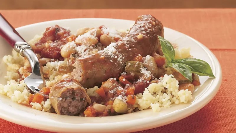 Sausage Ratatouille with Couscous