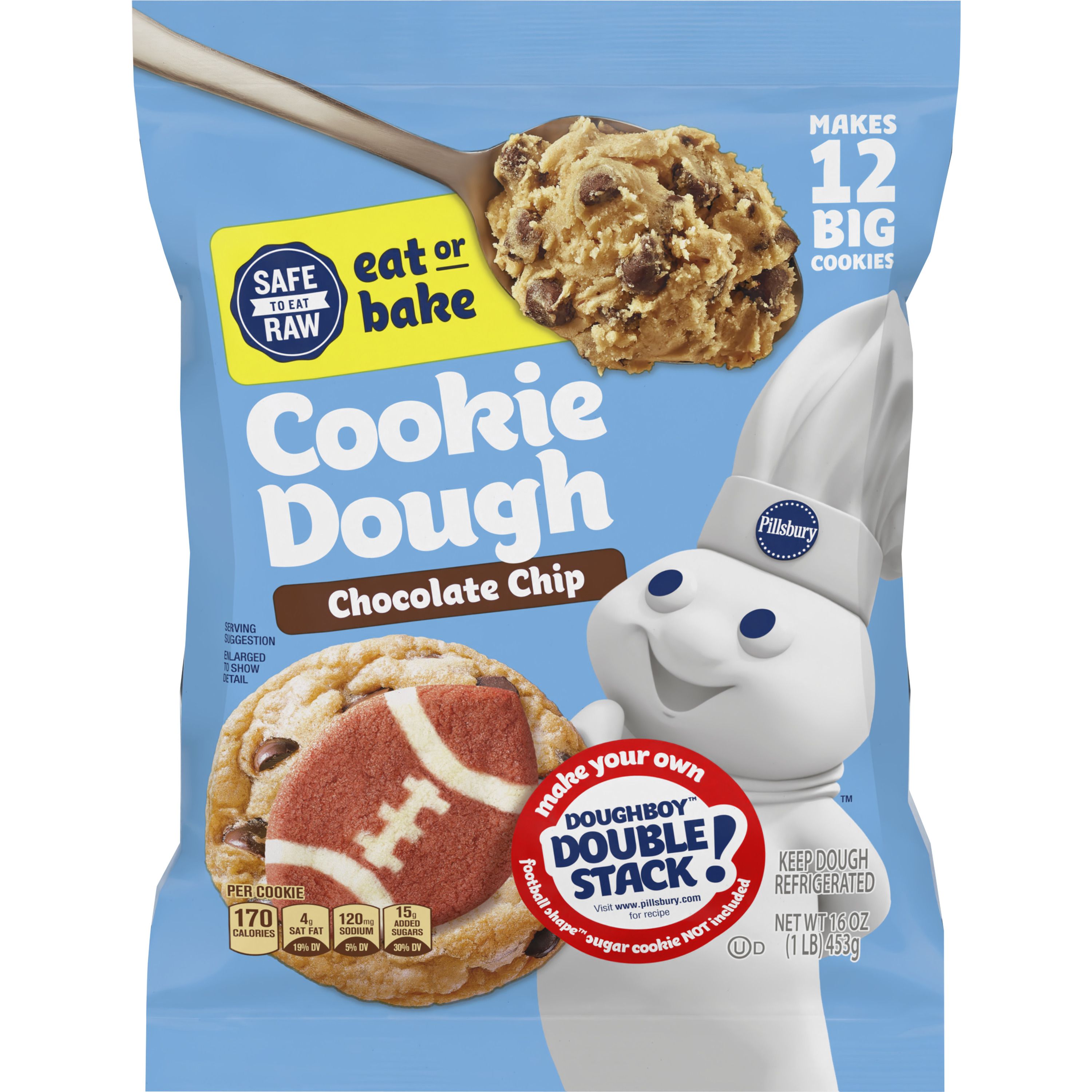 Pillsbury™ Ready to Bake!™ Chocolate Chip Cookie Dough - Front