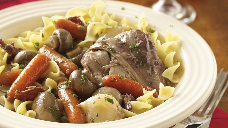 Slow-Cooker Chicken in Red Wine