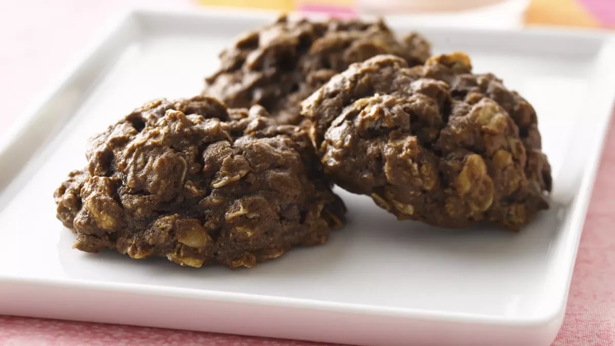 Double Chocolate Oatmeal Cookies