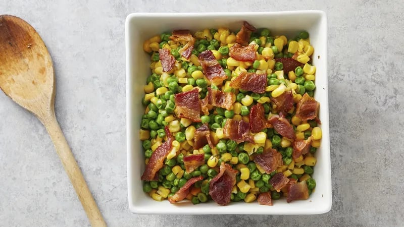 Peas and Corn with Thyme Butter