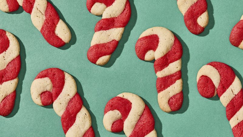 Easy Candy Cane Cookies Recipe - BettyCrocker.com