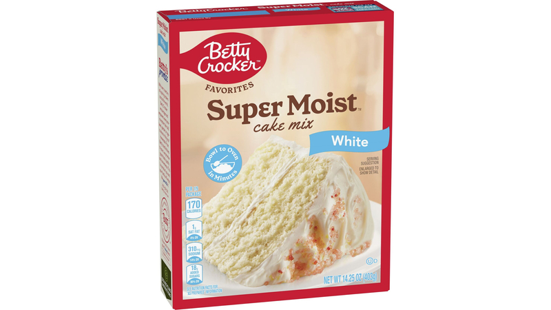 Betty Crocker Favorites Super Moist White Cake Mix Holiday Baking 14.25 oz BettyCrocker