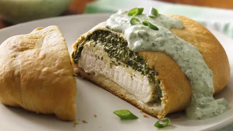 Green Goddess Chicken Wellington