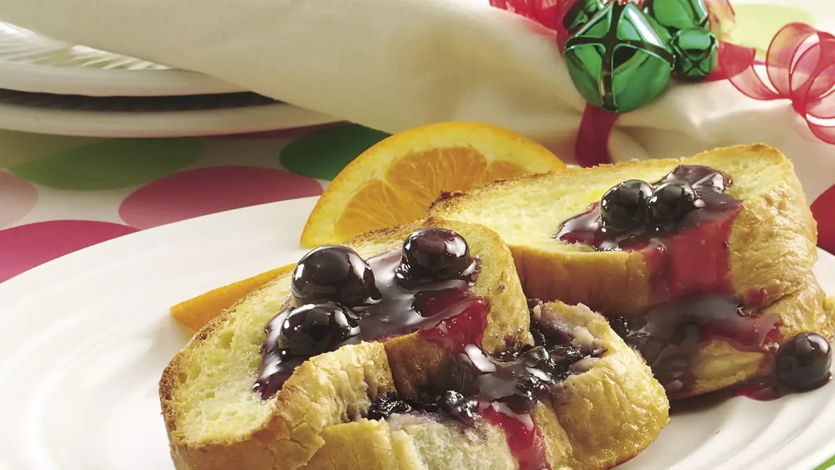 Stuffed Blueberry French Toast