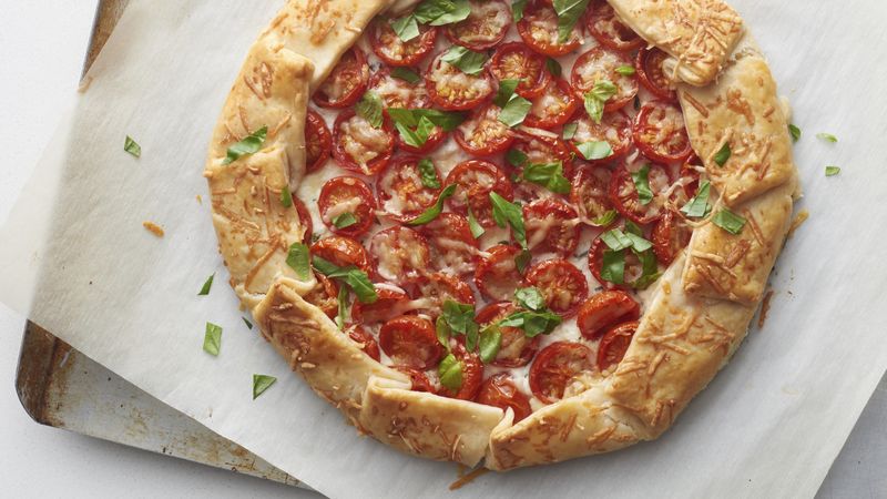 Roasted Tomato and Herbed Cheese Galette