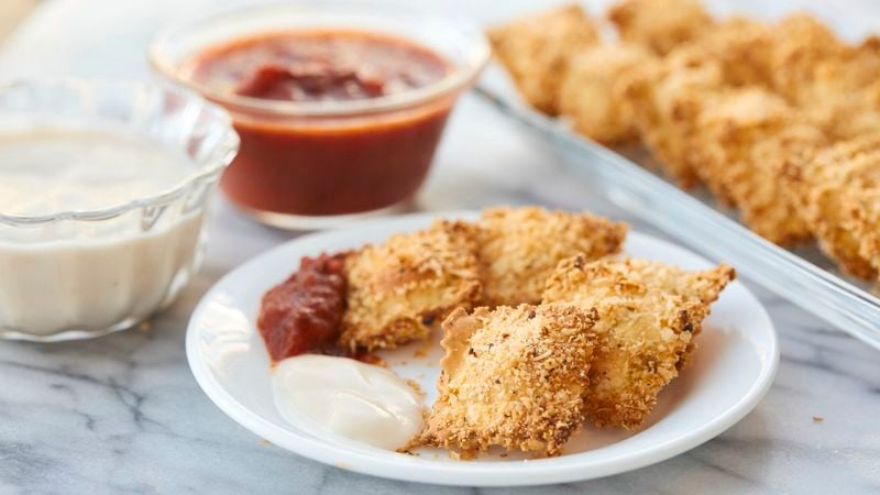 Toasted Ravioli (Pan Fried or Baked) - Bowl of Delicious