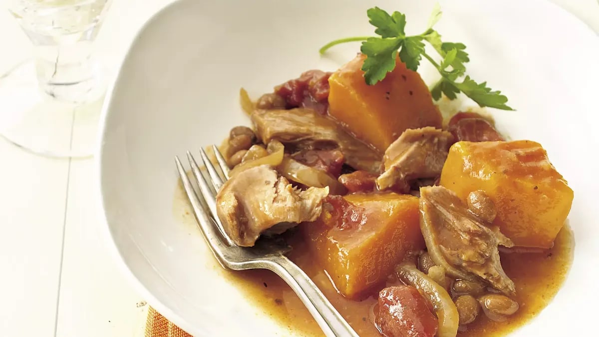 Slow-Cooker Turkey-Butternut Squash Ragout