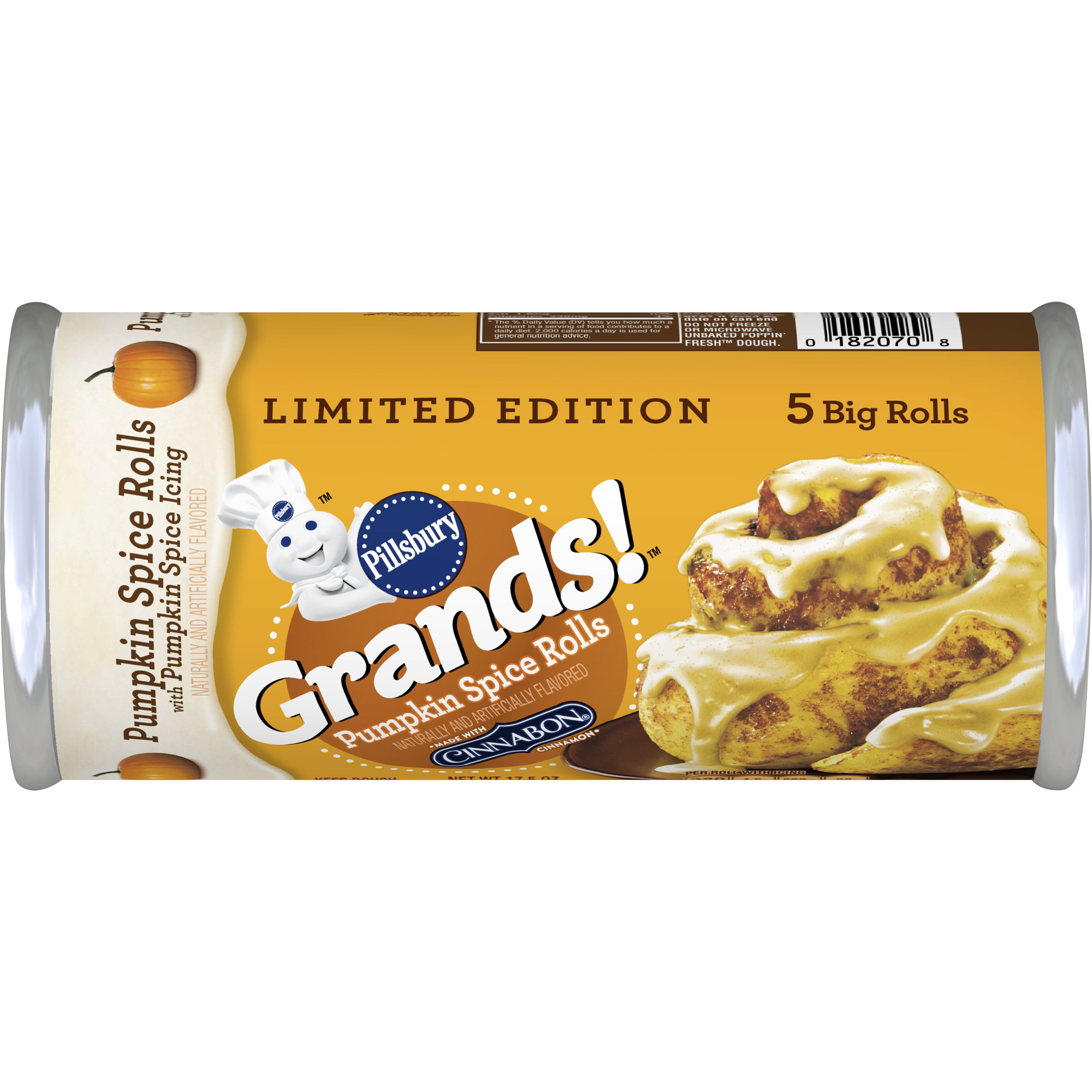 Limited Edition Pillsbury™ Grands!™ Pumpkin Spice Rolls with Pumpkin Spice Icing - Front