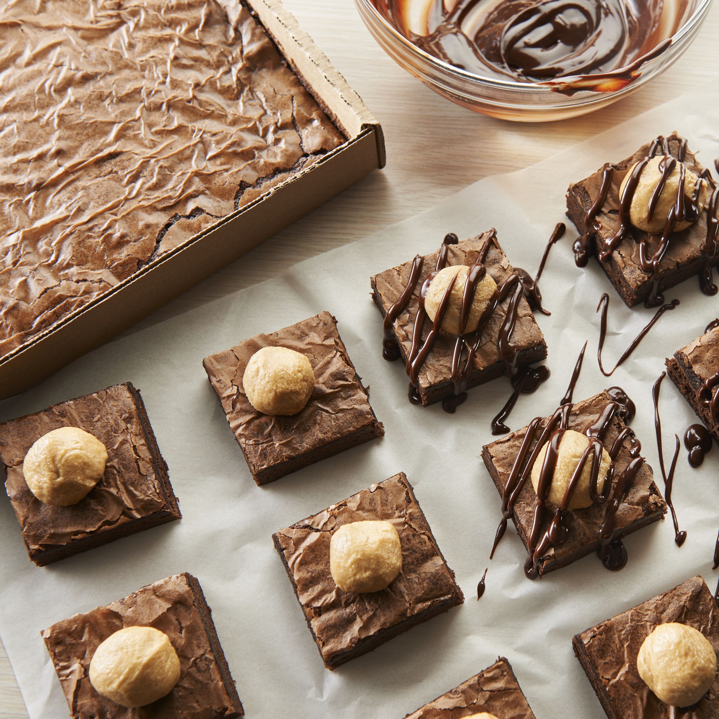  Styled Pillsbury Frozen Baked Brownie Tray Chocolate Full Sheet 3/152 OZ
