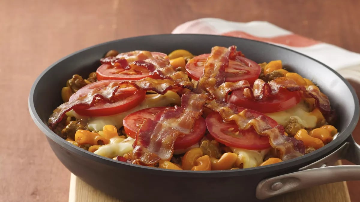 Bacon-Double Cheeseburger Skillet