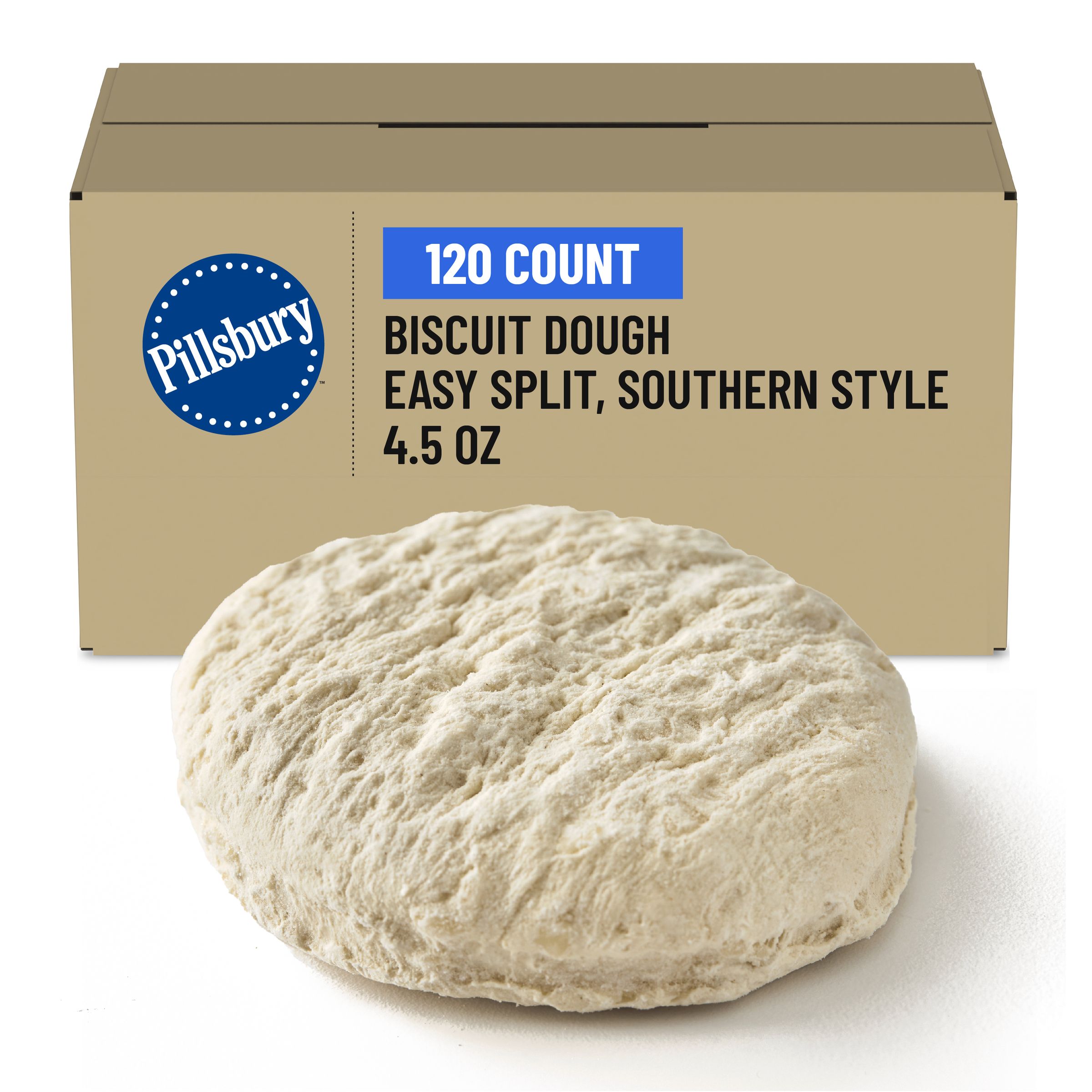  Case Optimized Hero Pillsbury Frozen Biscuit Dough Bulk Easy Split Southern Style 120/4.5 OZ