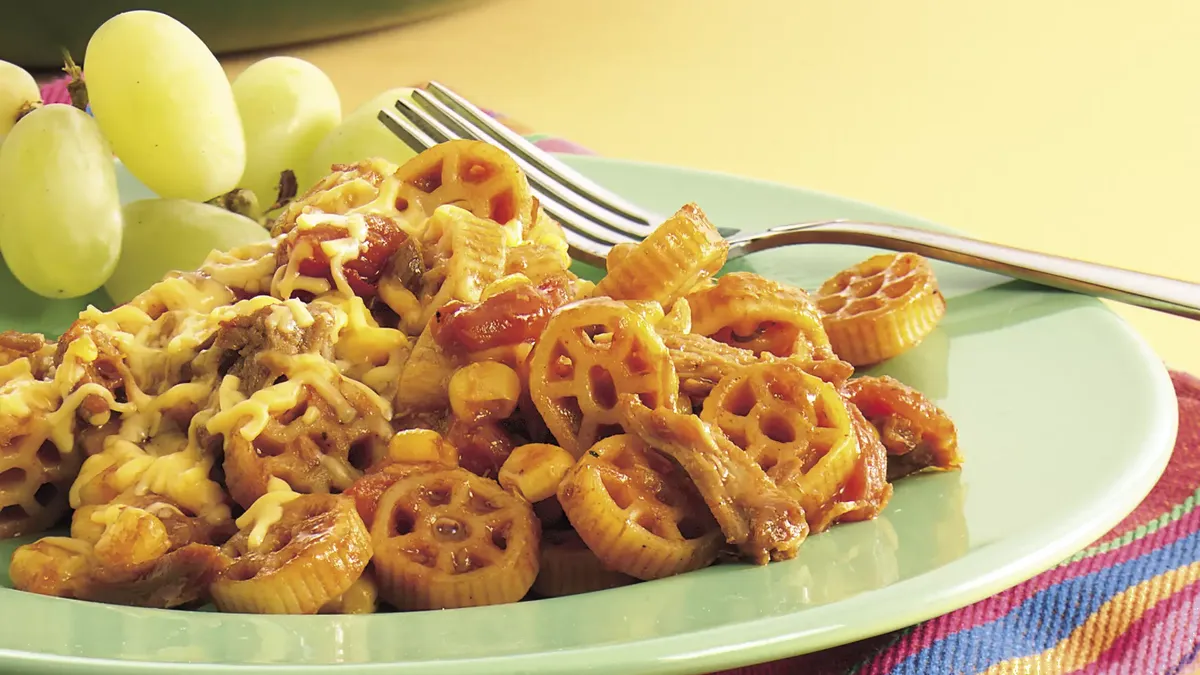 Tex-Mex Pork and Pasta Skillet