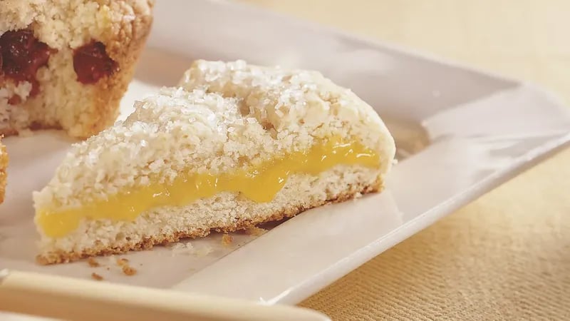 Lemon-Filled Fresh Ginger Scones