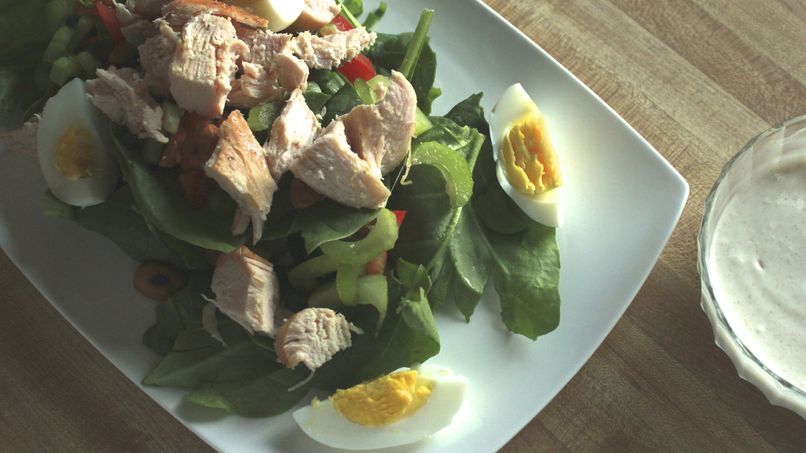 Chicken Salad with Spinach