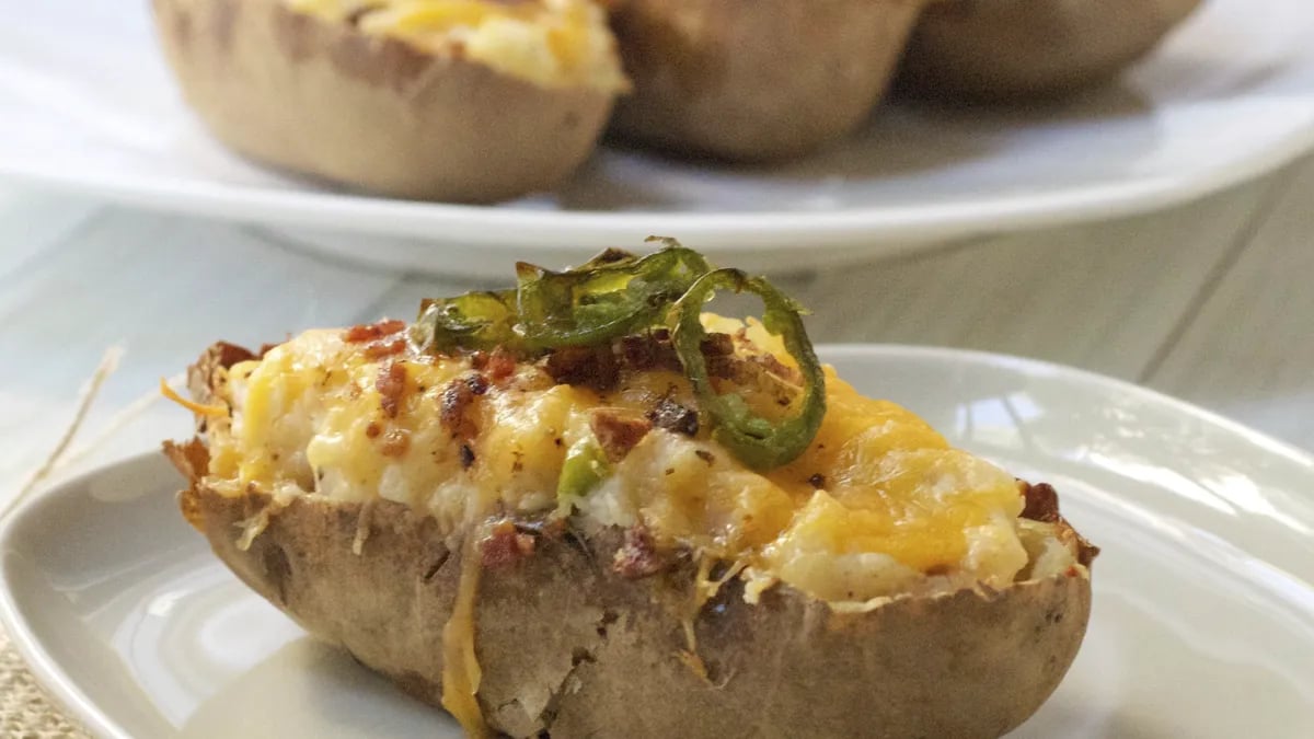 Jalapeño Popper Twice-Baked Potatoes