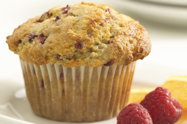 Raspberry Orange Corn Muffins