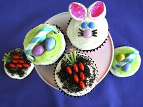 Chocolate Easter Cupcakes with Buttercream Frosting