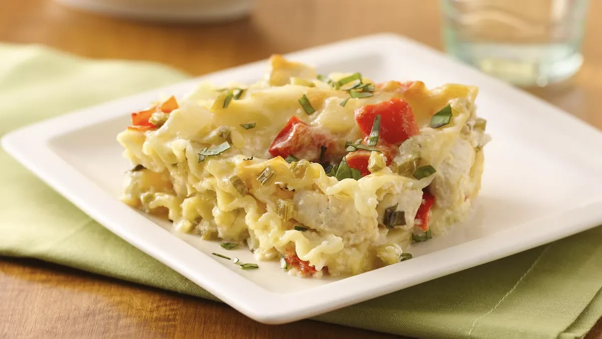 Make-Ahead White Chicken Lasagna