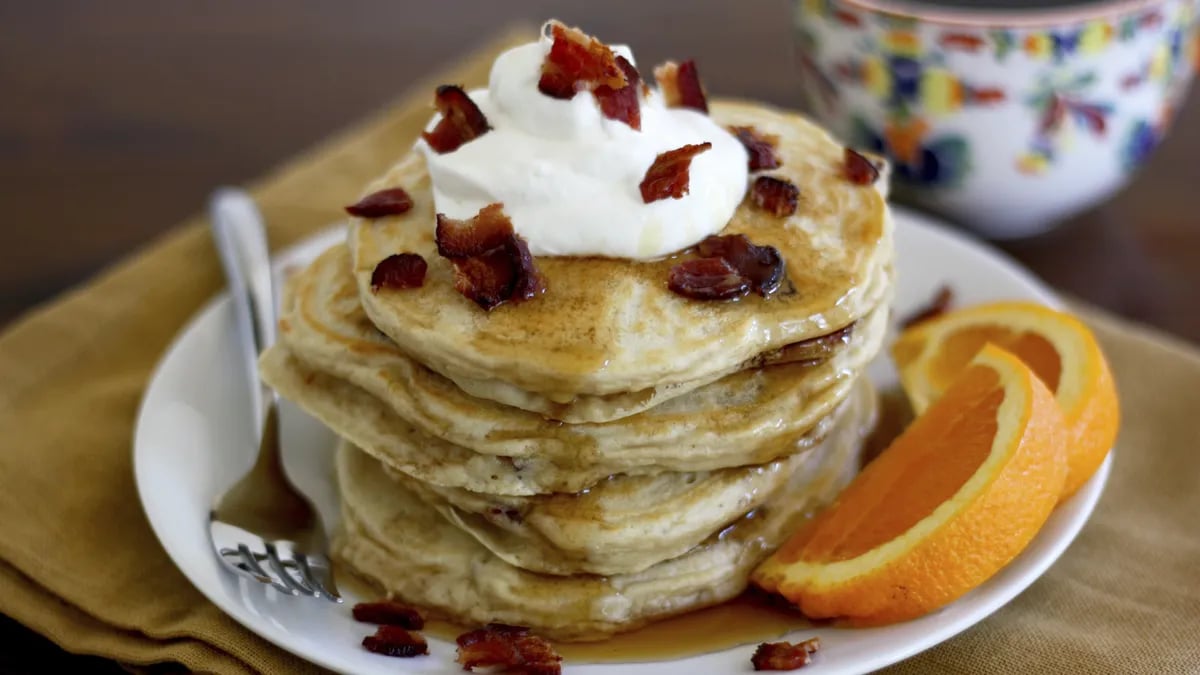 Coffee Bacon Pancakes