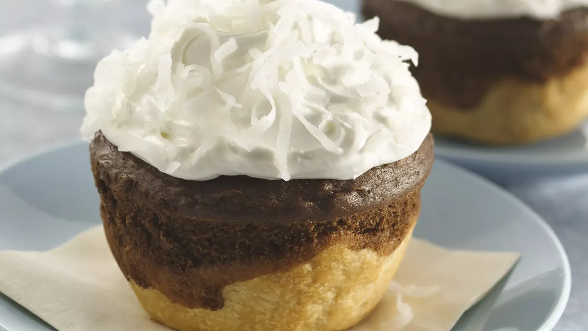 Chocolate-Coconut Jumbo Pie Cupcakes