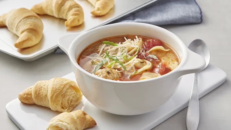 Italian Meatball and Tortellini Soup