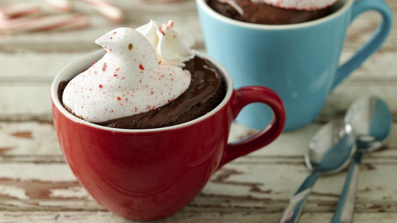 Peppermint PEEPS® Hot Chocolate Mug Cake