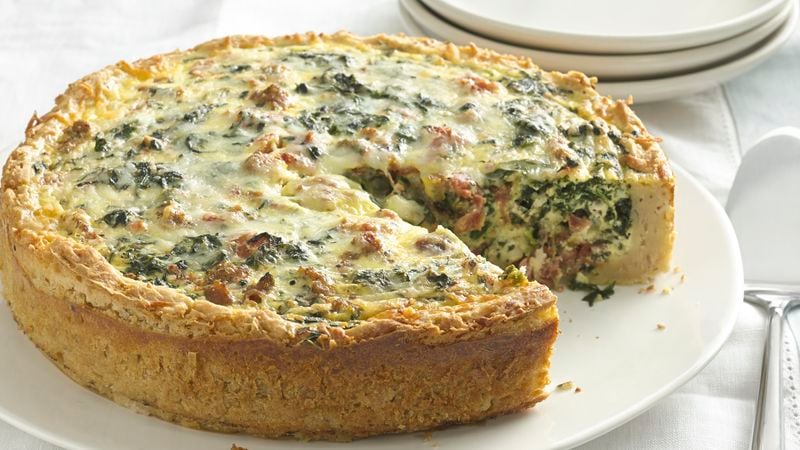 Sausage with Spinach and Cheese Torta
