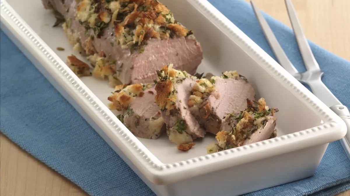 Herb-Crusted Pork Tenderloin