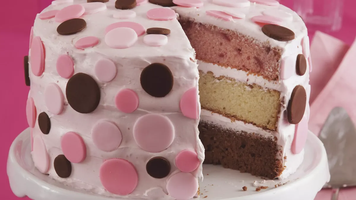 Neapolitan Confetti Cake