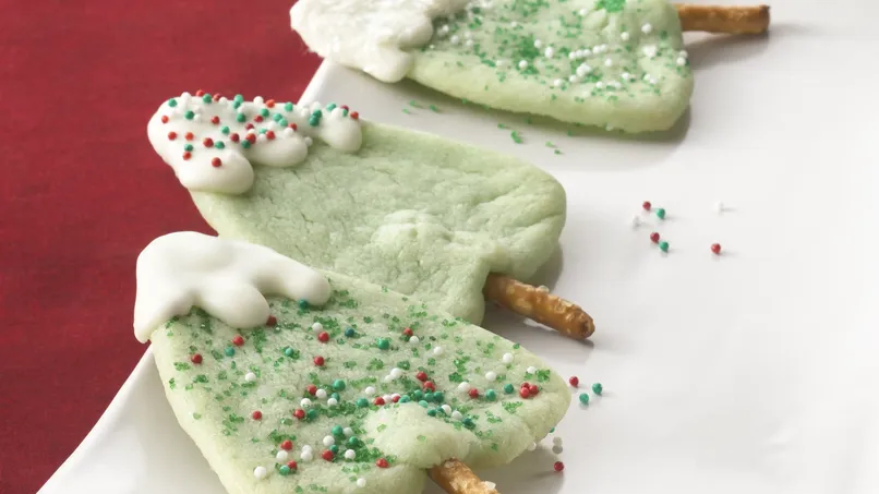 Snow-Capped Tree Cookies